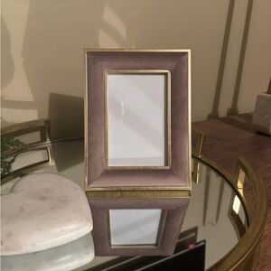 Eccolo Velvet Gold Picture Frame 4x6 – New, Hangs or Stands